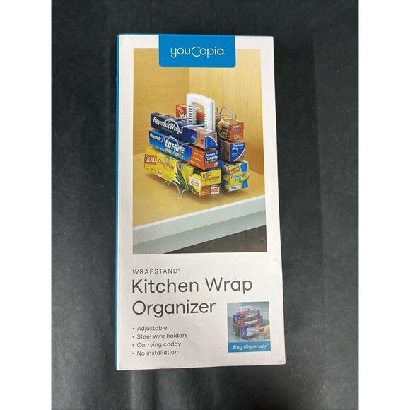YouCopia StoreMore Adjustable WrapStand Kitchen Wrap Organizer, Open BOX - Picture 1 of 5